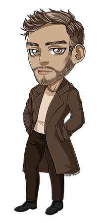 Harper Brookes Chibi Male Chibi in a coat